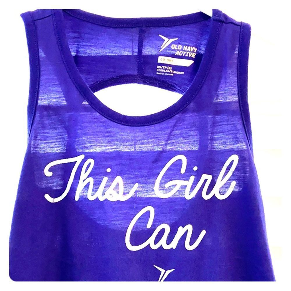 Old navy girls workout top with the CUTEST back!!